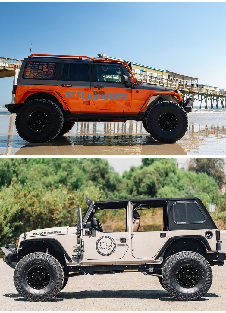 撼路者五十铃mux帕杰罗涂乐y62y61越野防脱轮毂哑黑亮边普通17x9j