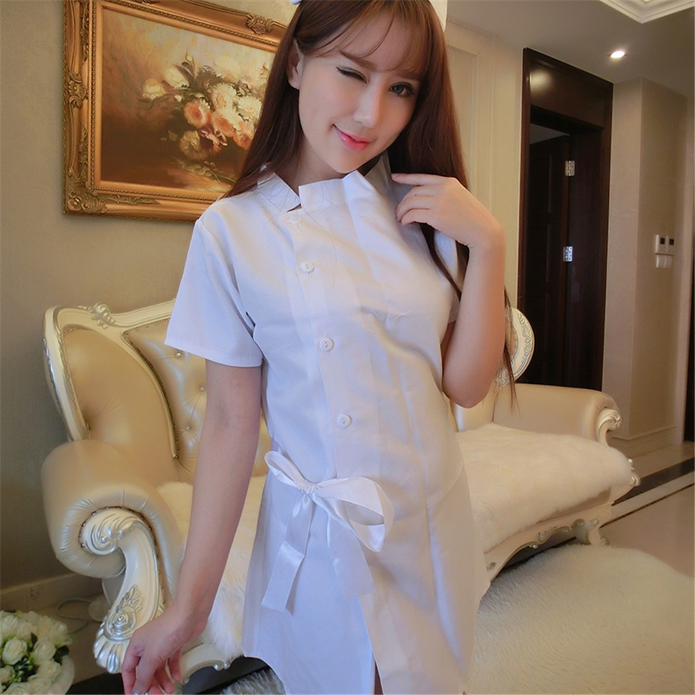 角色扮演服护士套装女护士服性感开襟上衣护士帽情趣套装 2080粉红色