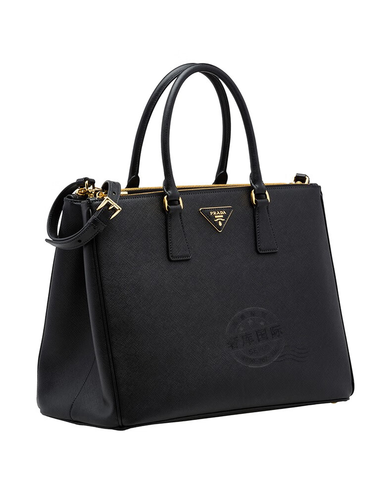普拉达prada女包皮革单肩手提包杀手包1ba786nzvf0002黑色