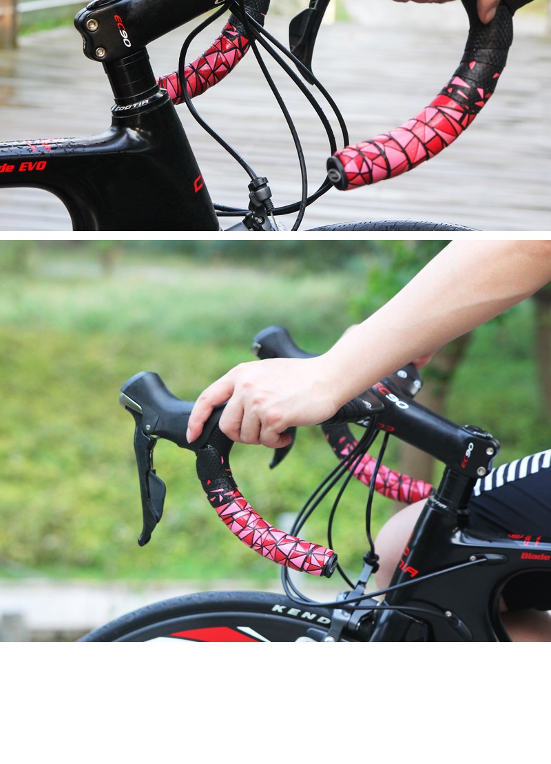 cxwxc公路车把带牛角羊角自行车把手防滑减震绑带死飞车缠带透单车