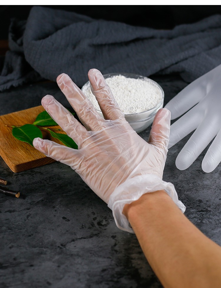 面大师一次性手套pvc材质无粉20只装橡胶胶皮手 食品加工diy烘焙手套