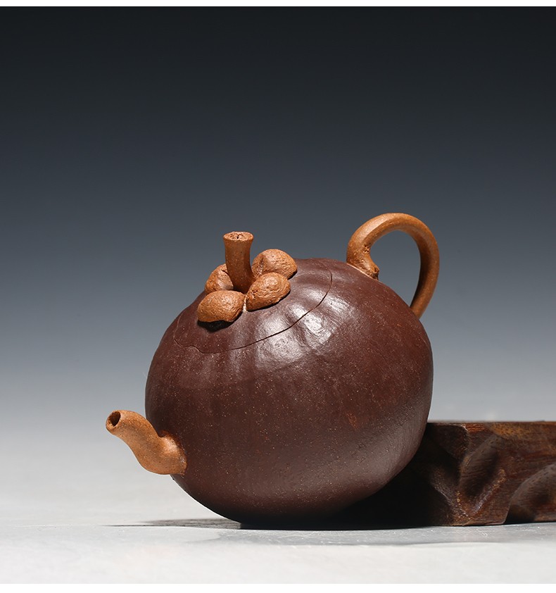 徐保国宜兴原矿收藏紫砂壶纯全手工功夫茶具小泡茶壶山竹壶紫泥