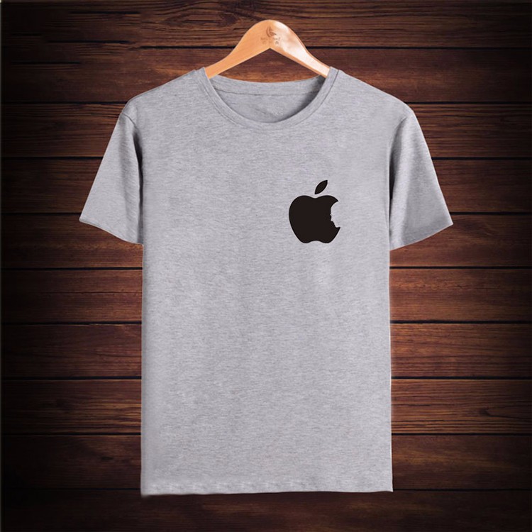 苹果短袖t恤男女手机店工作服华为标志logo印花衣服2019夏可定制藏青