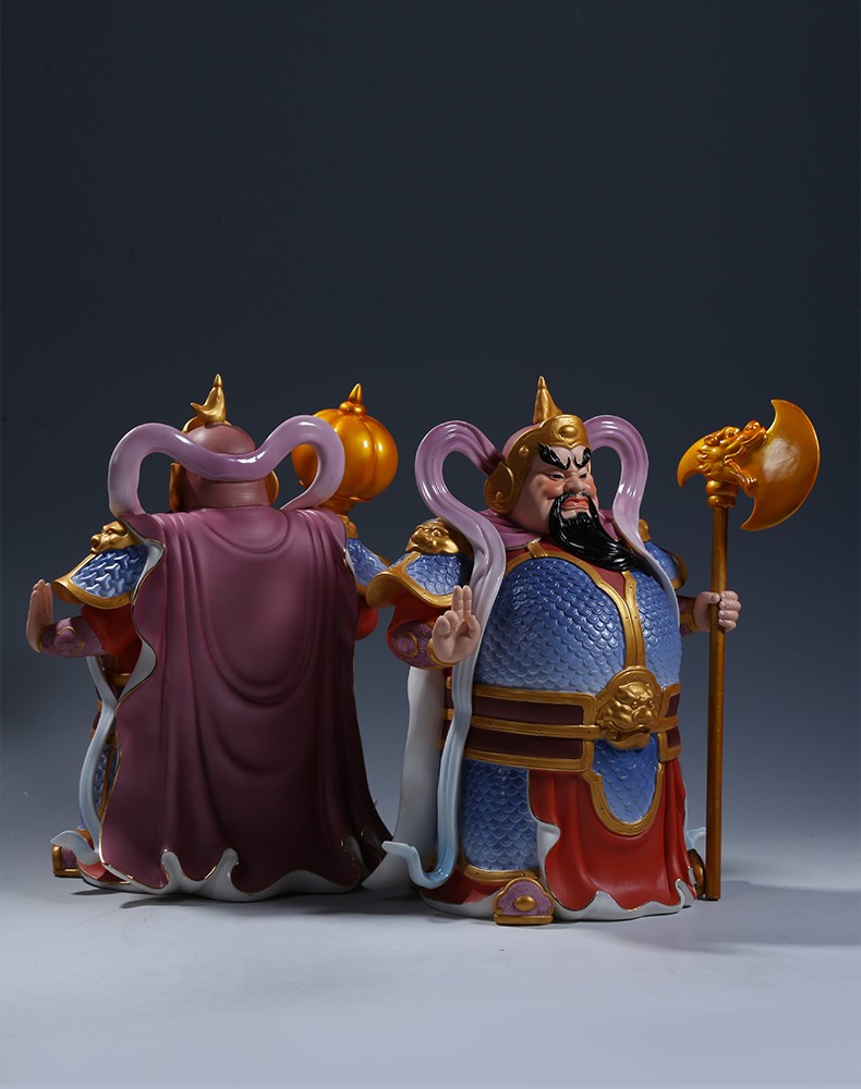 微美陶瓷哼哈二将门神一对开业乔迁新居入宅左右护法神像礼品摆件 12