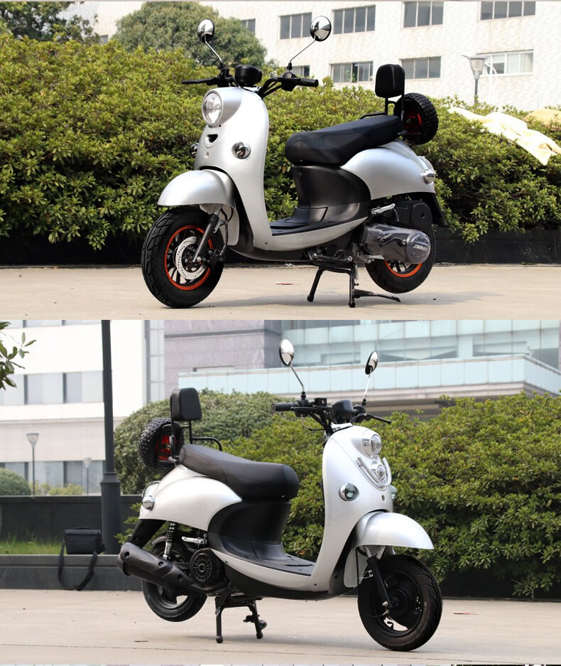 小龟王踏板摩托车125cc国四电喷摩托车可上牌鬼火踏板车复古燃油助力
