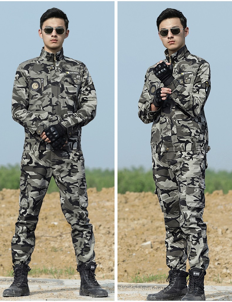 盾郎 纯棉迷彩服套装女军迷服装战术作训服军迷服饰学生军训户外cs