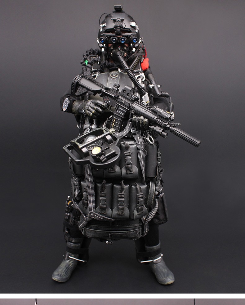 1/6兵人模型套装海豹突击队模型 南疆卫士 女特警 中情局特工特种