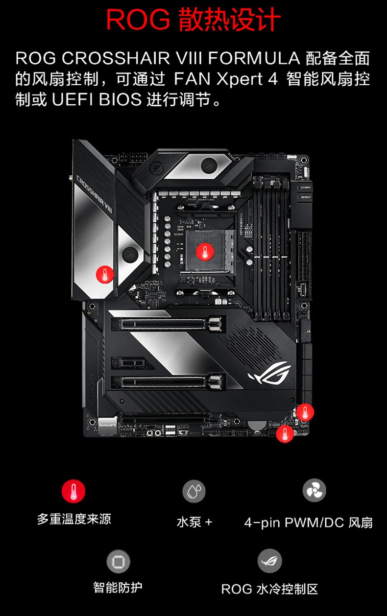 玩家国度rogcrosshairviiiformula台式机电脑x570主板华硕c8f套包rog