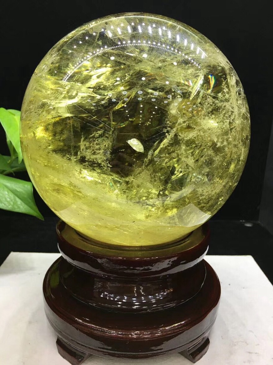 俊辰珠宝天然黄水晶球摆件黄水晶球摆件摆件