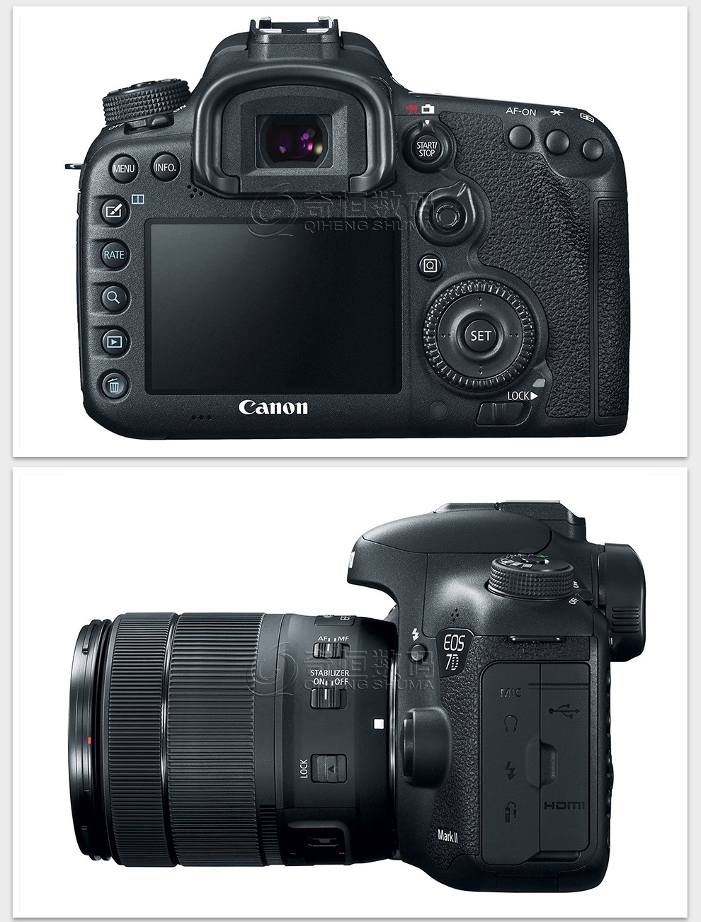 二手95新佳能canon7d7d2apsc画幅单反相机7dmarkii单机7d299成新