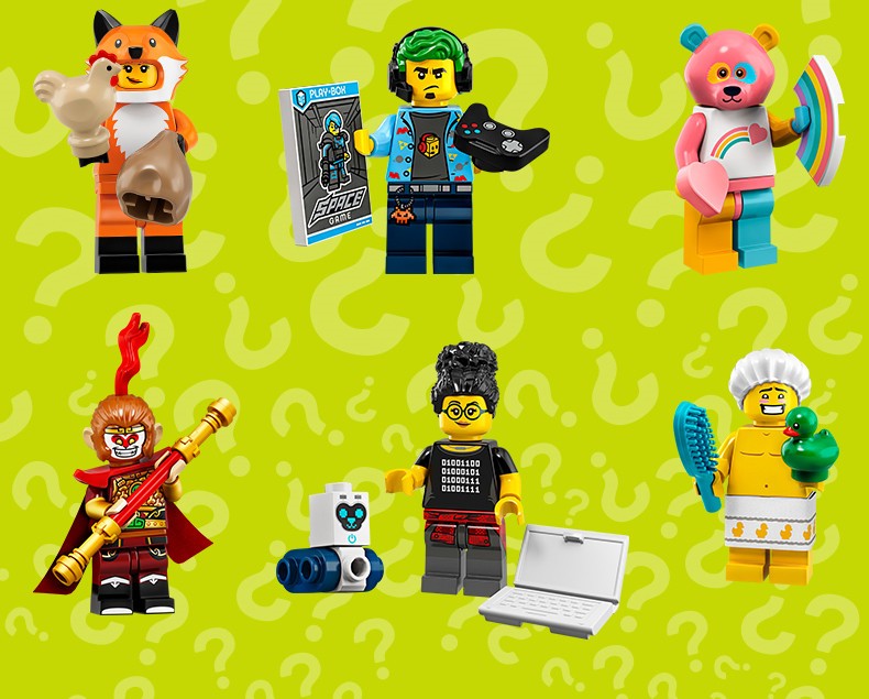 乐高认证店19新品乐高lego71025第19季小人仔抽抽乐4厘米大小拆袋确认