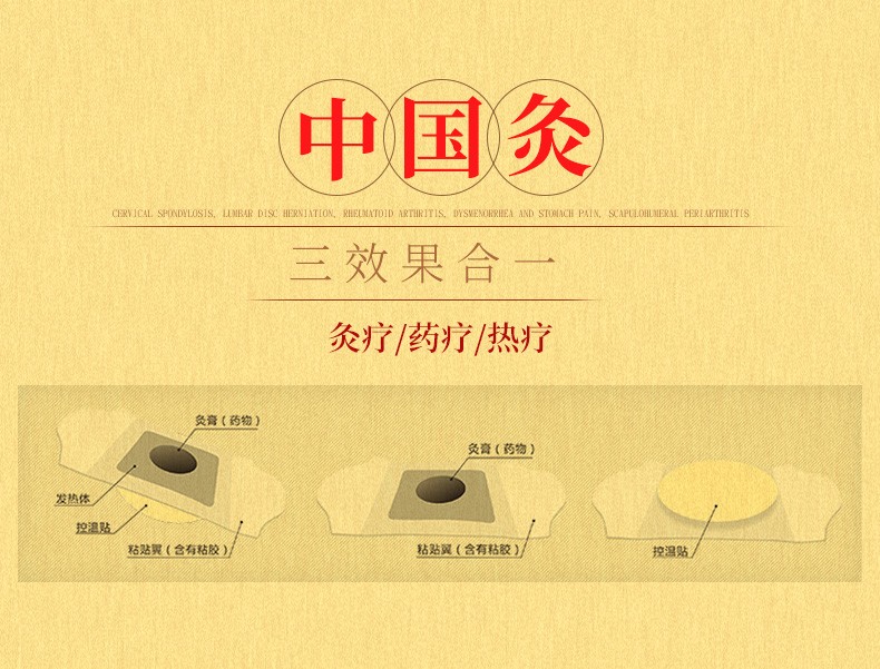灸腰痛灸腰间盘突出腰椎间盘突出膏贴肩周炎颈椎病腰肌劳损膏贴2贴/盒