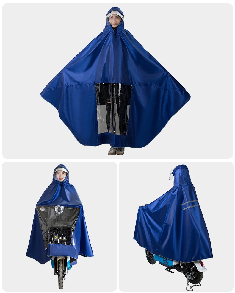南极人nanjiren电动车单人雨衣雨披男女用大帽檐成人电瓶车雨衣4xl