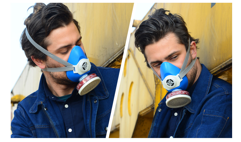 唐人tf系列a型防毒口罩面具喷漆防化工气体防烟防尘防护口罩劳保 3