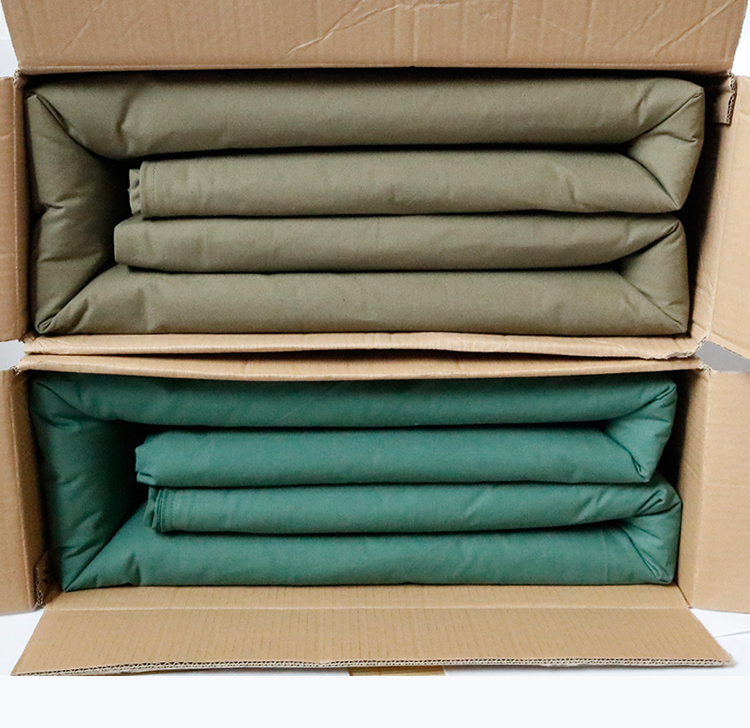 内务定型07棉被成型豆腐块单人热熔被学生军训被套6斤 【橄榄绿】四折