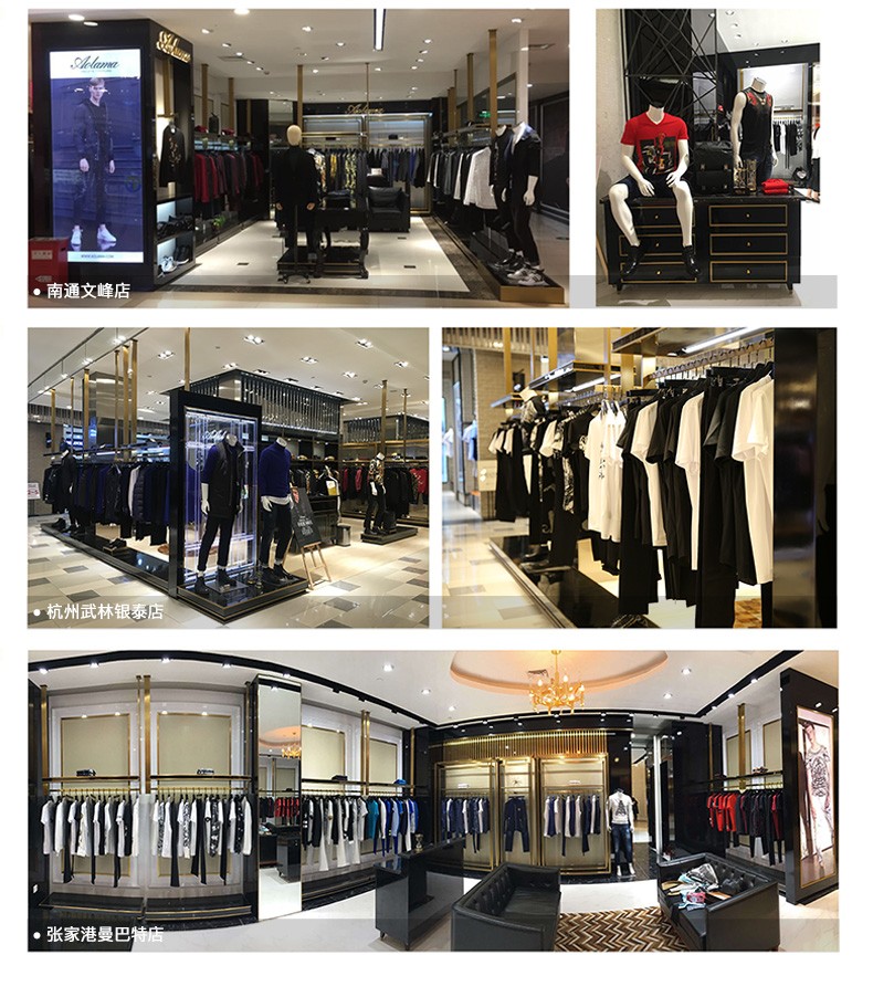 aolama奥拉玛奢侈品男装休闲裤时尚简约男士黑色简约长款刺绣串珠个性