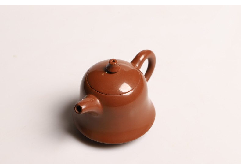 闲酌 云南建水紫陶壶纯全手工小容量壶金钟壶素壶普洱功夫茶具 镜面