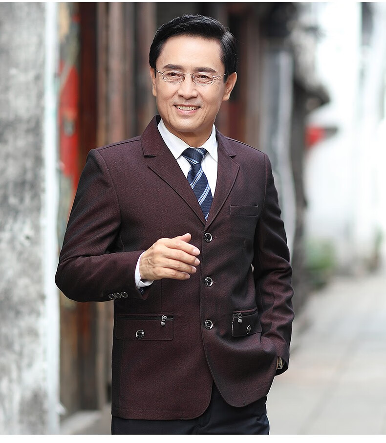 俞兆林西服休闲西服男士外套秋冬装新款便服单西装男式休闲帅气上衣小