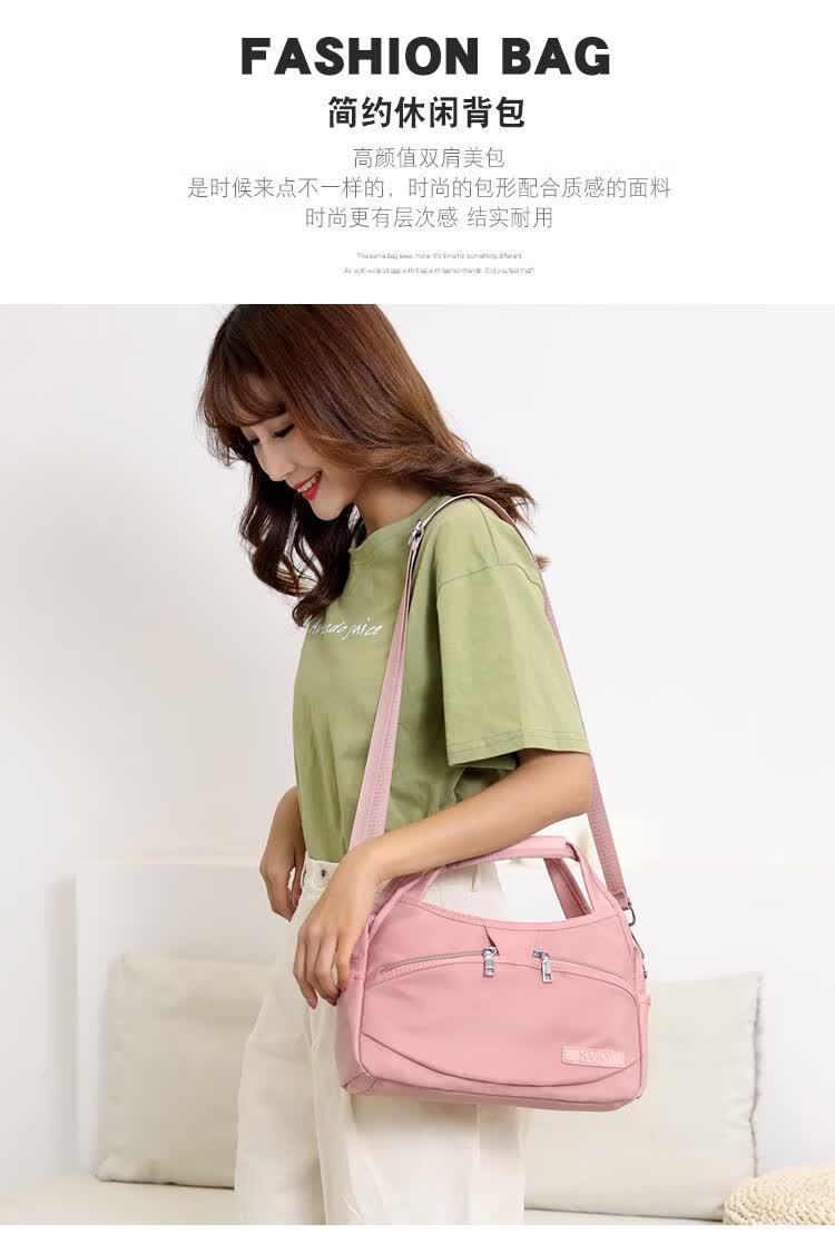 fgacct中年妈妈布包女包大容量中老年手提包新款单肩时尚帆布斜挎包