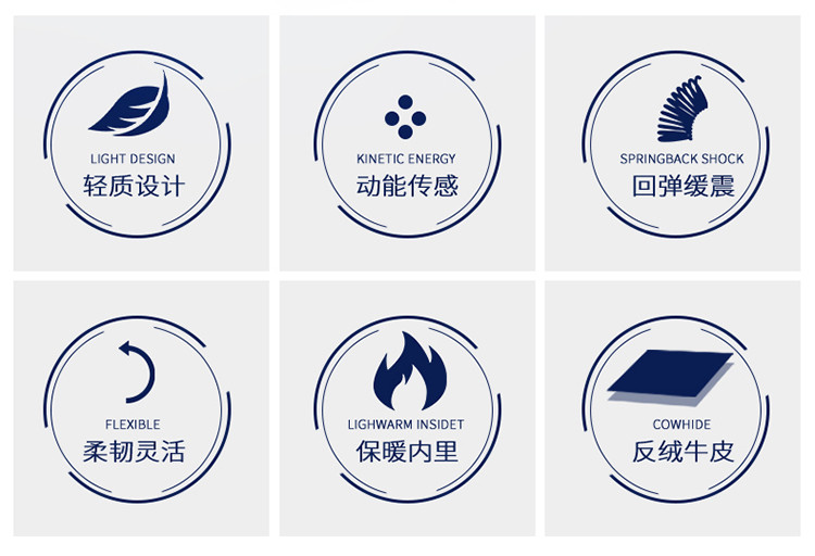 骆驼camel 男款轻便一脚套户外运动鞋轻质缓震休闲鞋健步鞋 深蓝 38