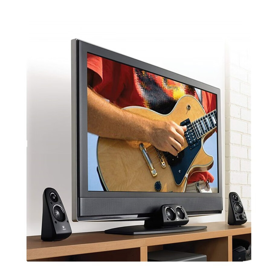 logitech罗技z50651环绕立体声低音炮家庭影院音箱黑色