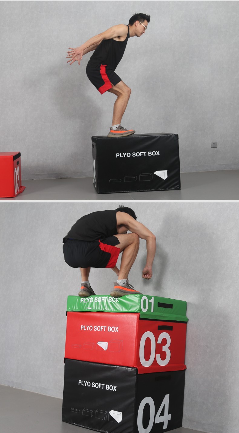 kylinsport软式跳箱健身房弹跳力训练跳箱运动体适能