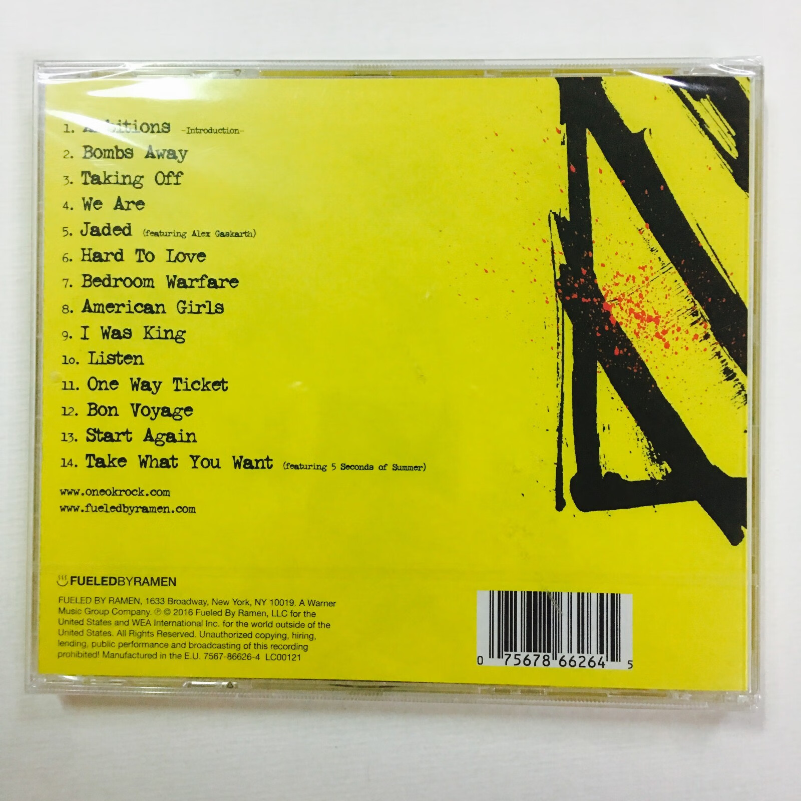 正版oneokrock专辑cdambitions壮志雄心1cd1dvd