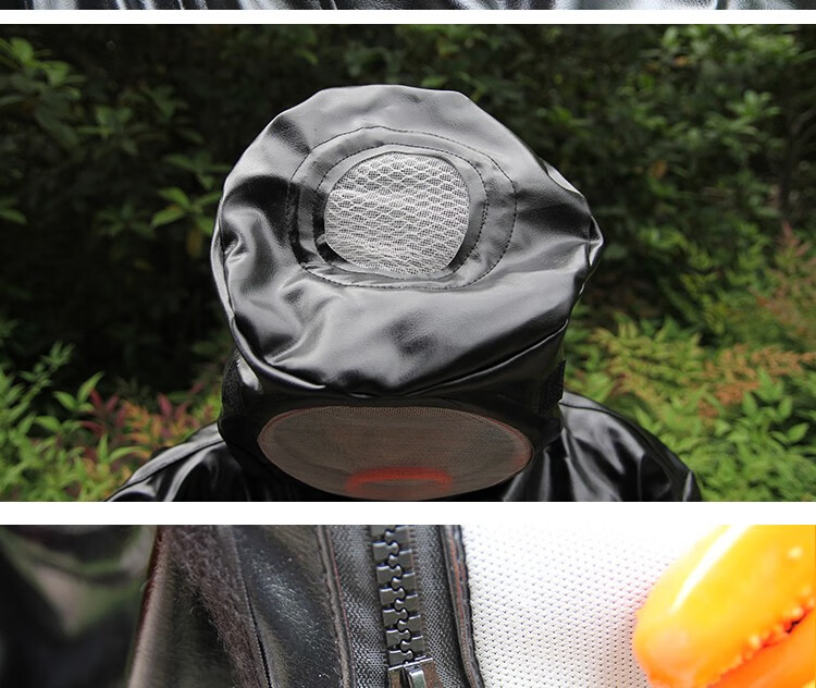 防蜂服防马蜂服防护服加厚连体捉蜜蜂工具胡峰虎头蜂用防蜂帽捉蜂服