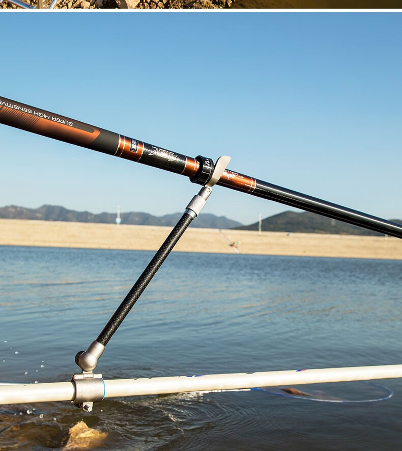 涉水精工鱼竿5h 28调台钓竿碳素长节手竿轻硬鲤鱼竿钓鱼竿渔具野钓大