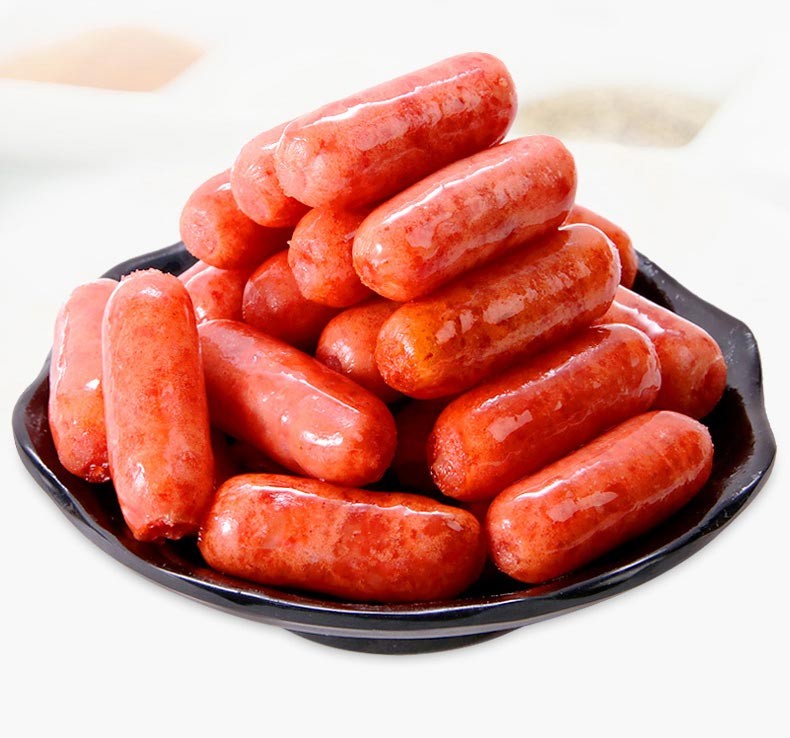 台湾风味亲亲肠一口肠台式迷你肠儿童热狗肠冷冻烧烤肠香肠大袋装 黑