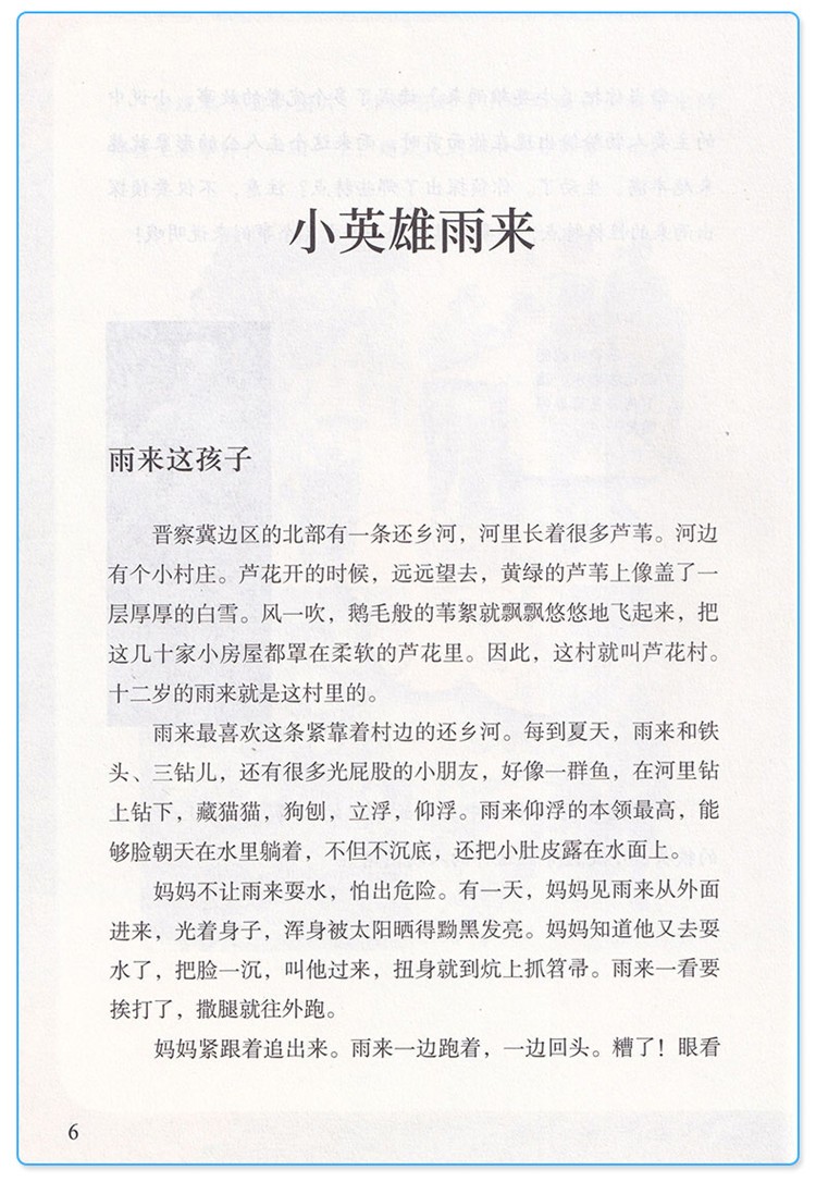 快乐读书吧六年级上册 小英雄雨来 爱的教育 童年 人民教育出版社六