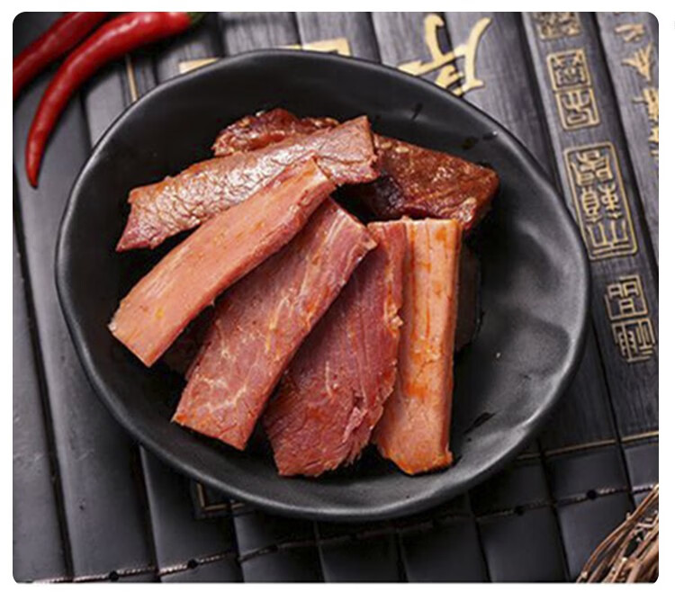 湖南怀化特产牛肉片富桥牛肉丁种新晃夜郎湘西黄牛肉干 麻辣脆骨
