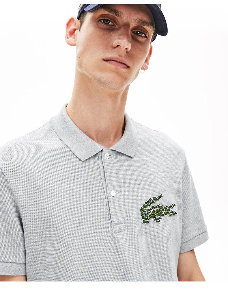 奥商场同款lacoste法国鳄鱼男装夏季时尚魔力鳄鱼刺绣短袖polo衫男ph