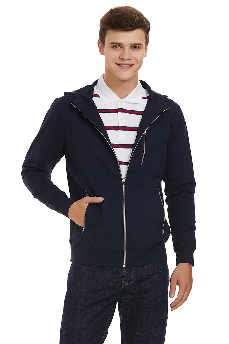 kent&curwen/肯迪文 连帽三狮夹克外套男 深红79 xl