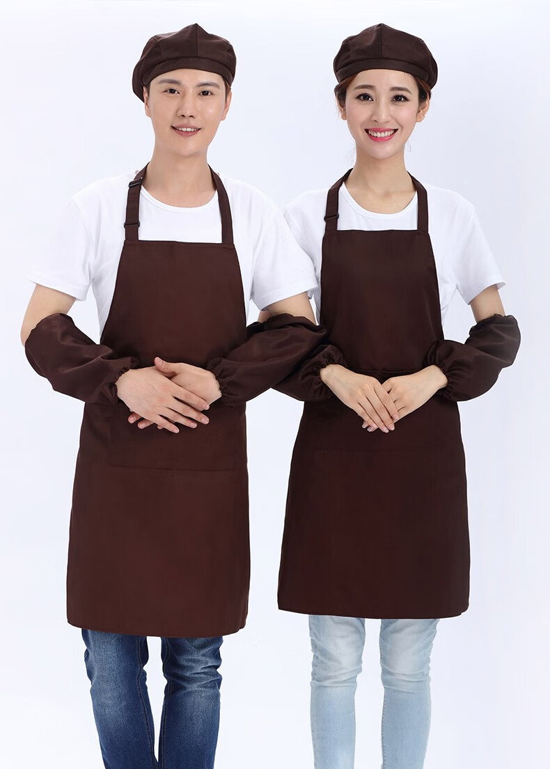 围裙定制logo 餐饮厨房火锅烧烤小吃奶茶餐厅服务员工作服围裙 超市