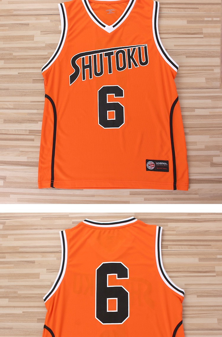 黑子的篮球球衣篮球服套装秀德队服6号绿间真太郎球衣比赛服diy定制印