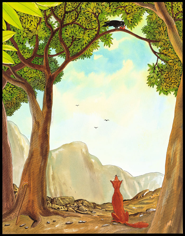 大师手绘经典:伊索寓言(精装) 【英】菲奥纳·华特斯,【意】弗夫尤