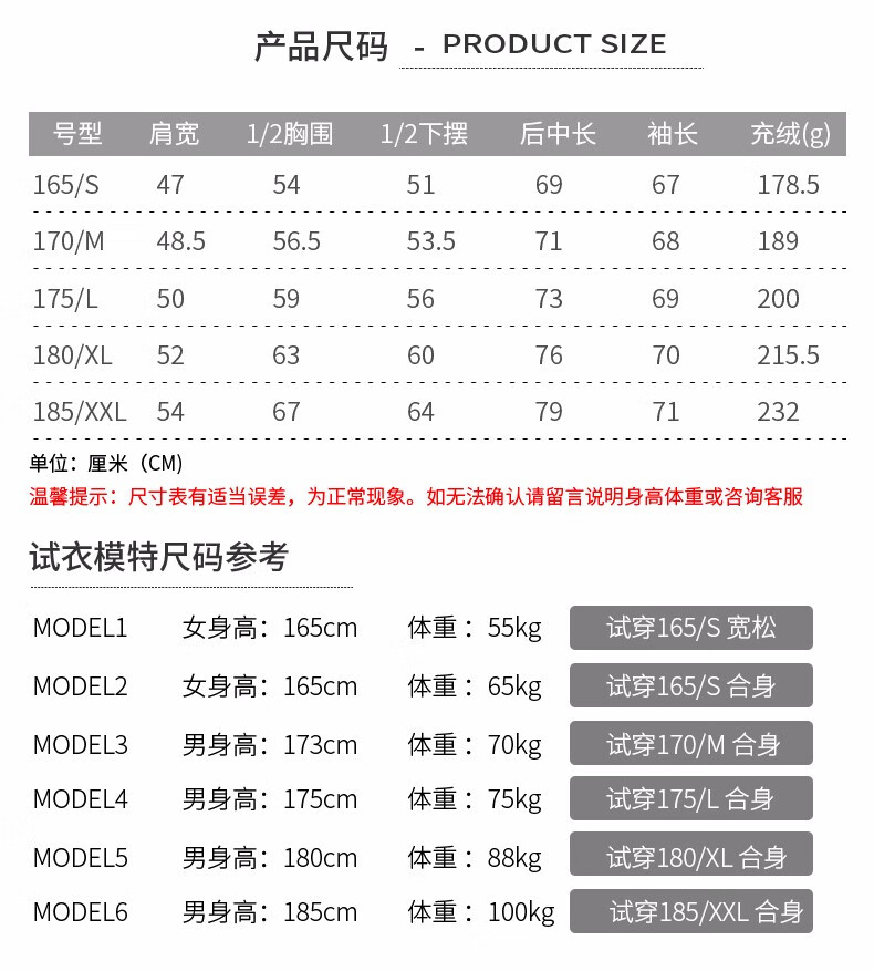 神价格 天石19款 RDS认证700蓬200克鹅绒 金属色羽绒服 图7