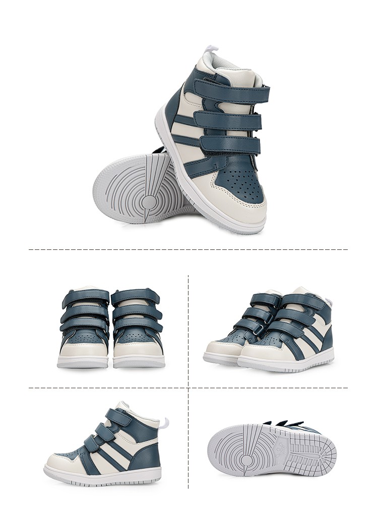 医院同款太子豹儿童矫正鞋男女童秋冬时尚真皮运动鞋扁平足八字脚足