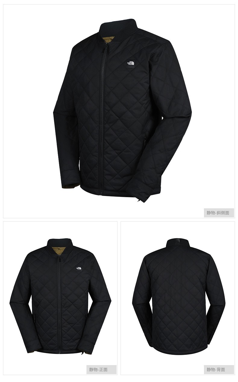 乐斯菲斯男装秋季新款运动服双面穿保暖防风舒适休闲外套棉服3lzcfn6