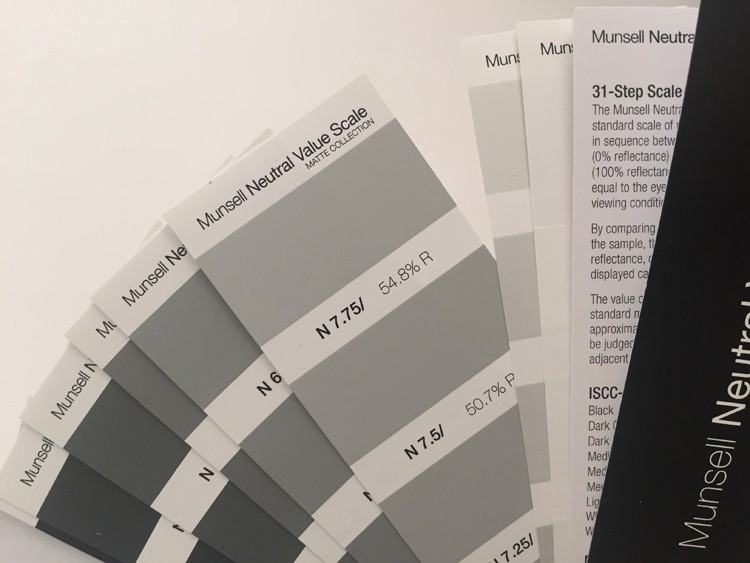 munsell色卡蒙赛尔明度精选色卡n系列灰度卡m5013050135
