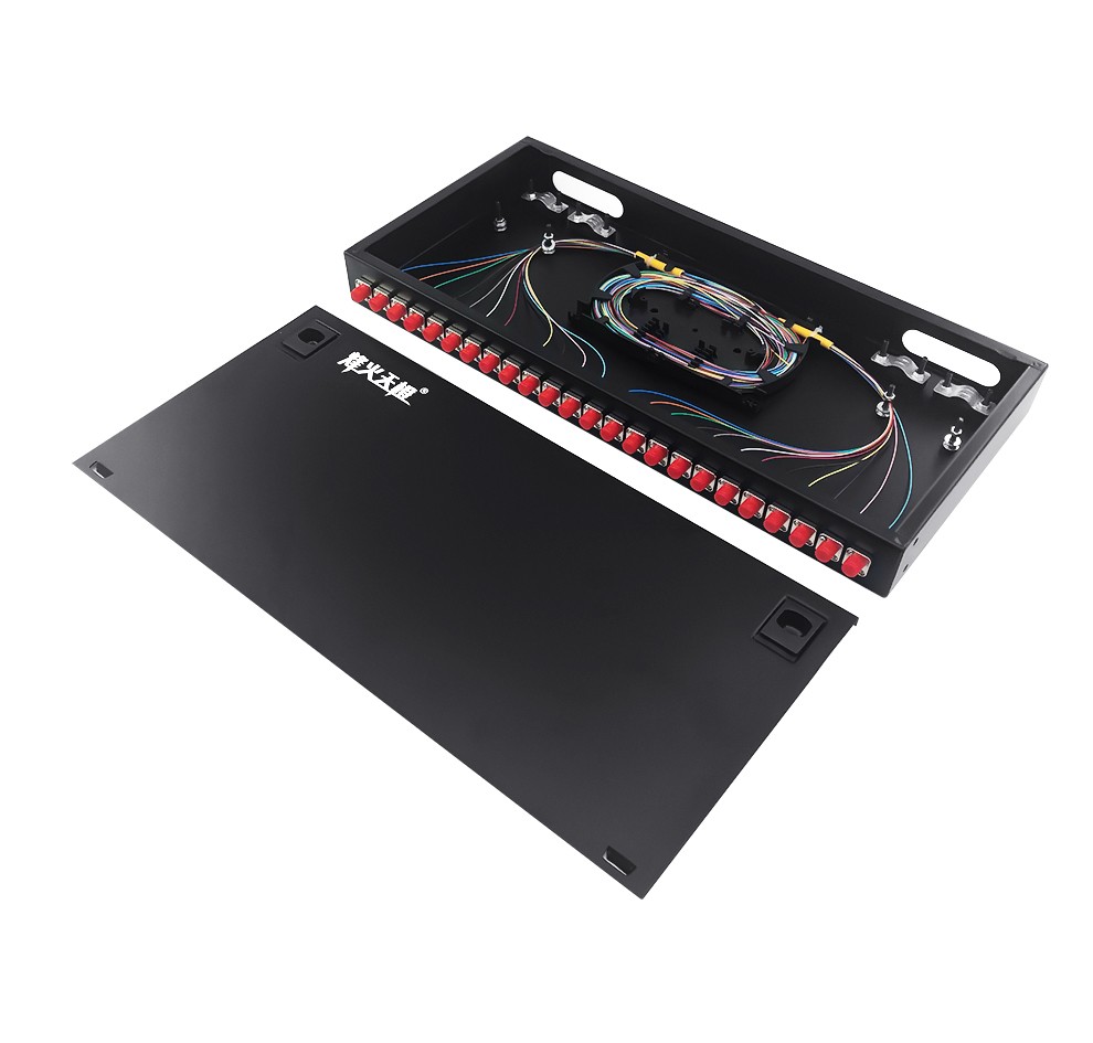 烽火天橙 光纤终端盒24/48口满配sc/fc/st/lc单模多模机架式光纤熔接