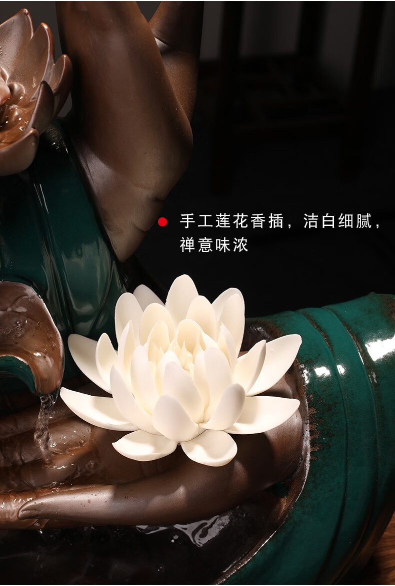 器摆件风水招财摆件家居饰品佛手客厅装饰摆件乔迁礼品佛手莲心小号