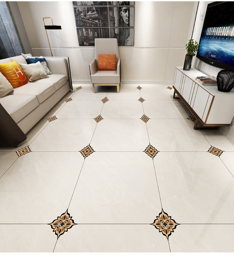 豫之韵瓷砖贴纸对角贴花地砖对角贴客厅卧室卫生间地面装饰地贴防水