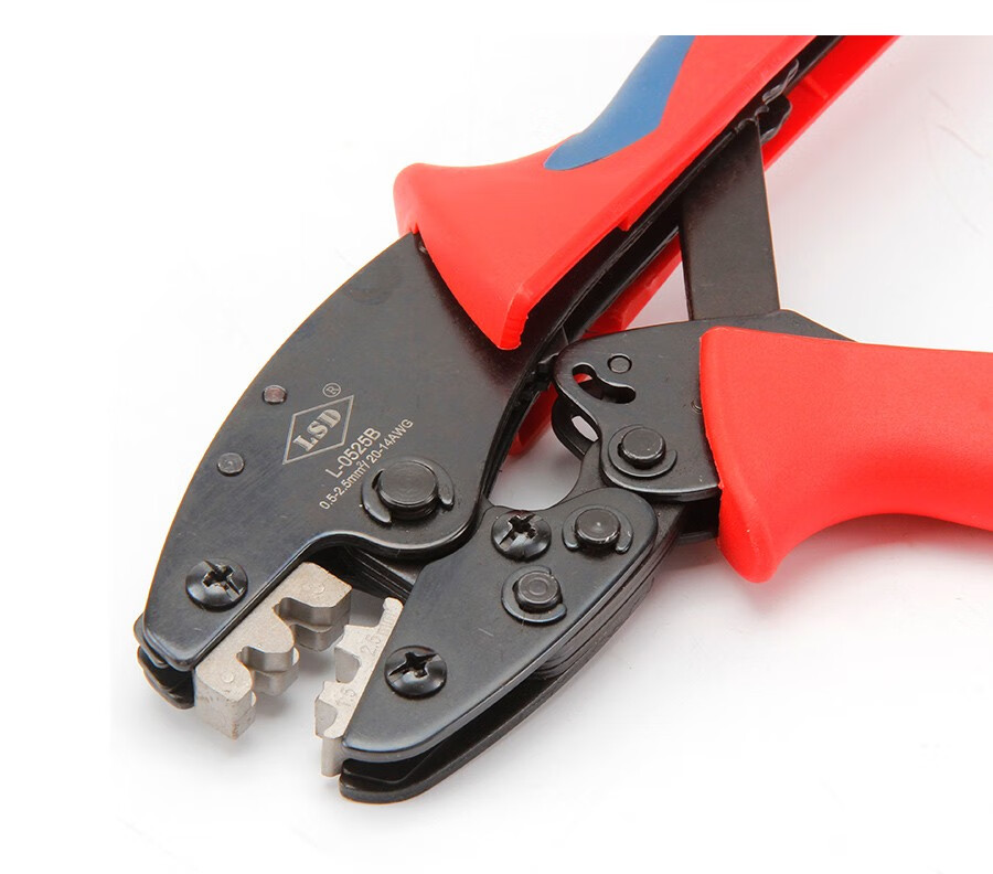 万特弗插塞型端子压接钳非绝缘开放冷压端子钳铜鼻子线鼻子压线钳0525