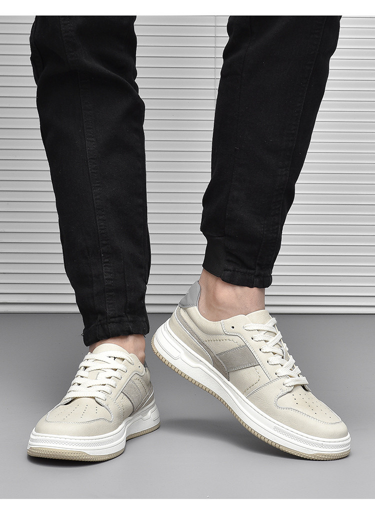 卓诗尼josiny 2022年夏季新款男士休闲鞋舒适百搭小白鞋系带低帮板鞋