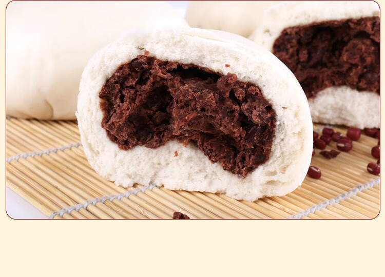 山东特产老面豆沙包手工红豆豆沙包新鲜先做老面馒头速食早餐包子豆沙