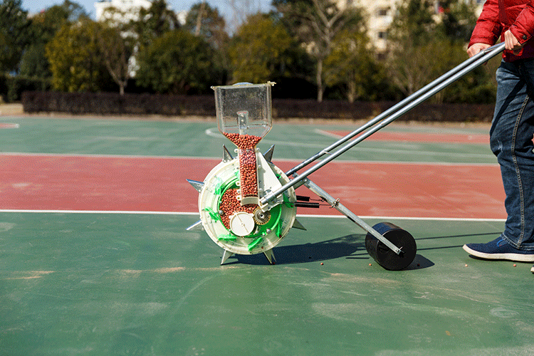 多功能手推式播种机玉米棉花大豆花生精播机小麦种植器 新款固定6嘴