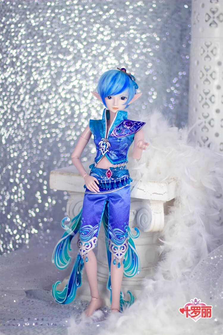 叶罗丽娃娃正品女孩儿童玩具夜萝莉仙子仿真洋娃娃男娃水王子60cm 水