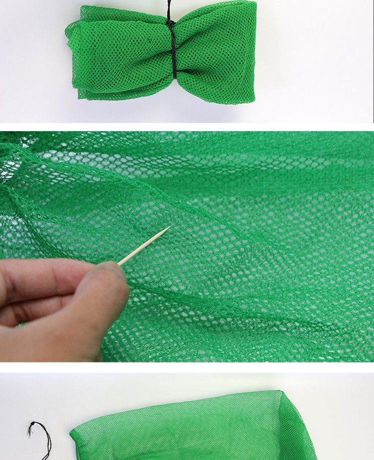 聚春福 钓鱼袋子鱼袋网装鱼袋子加厚胶丝渔袋密眼渔网袋丝网袋无结网